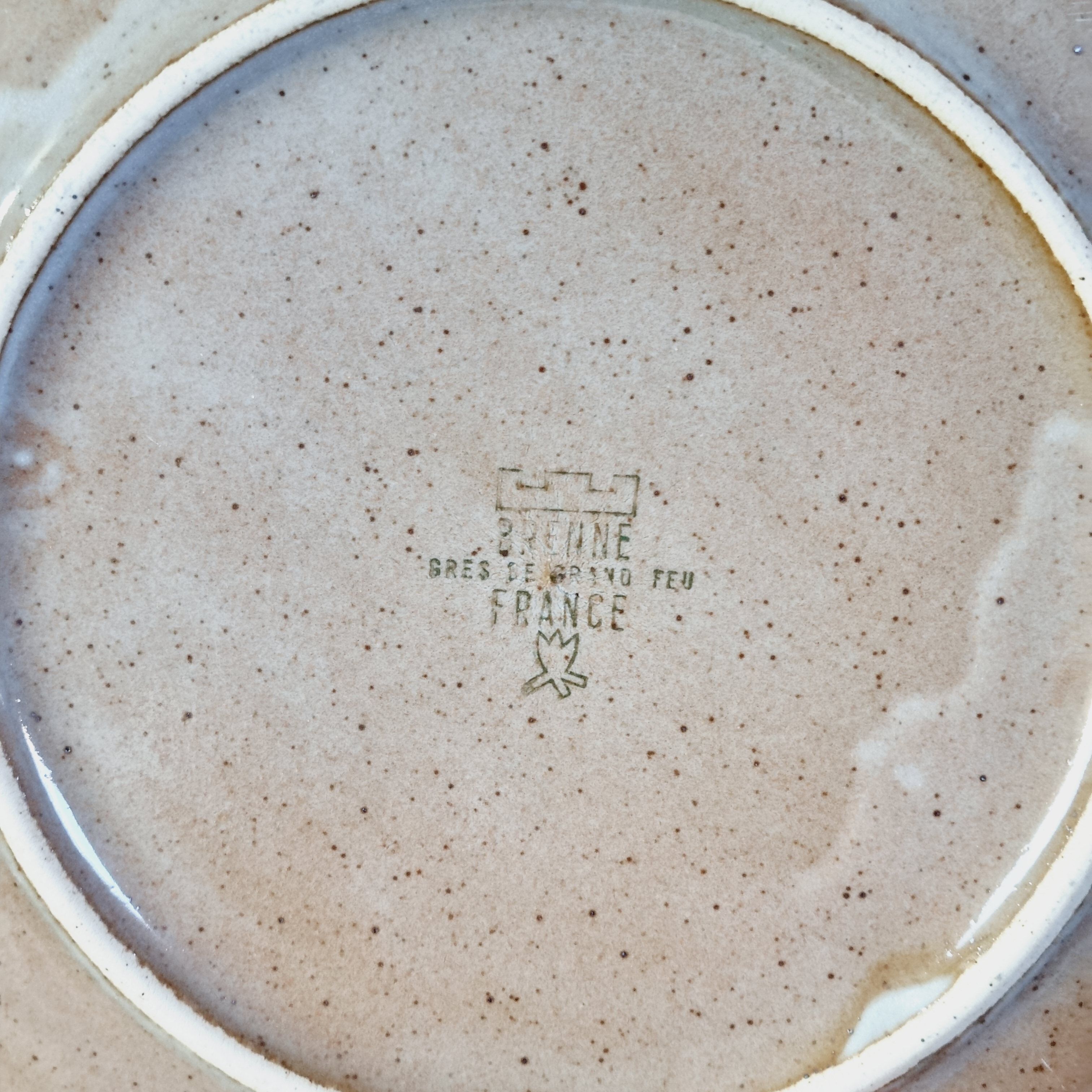 Set of 8 dessert plates Grès de Brenne