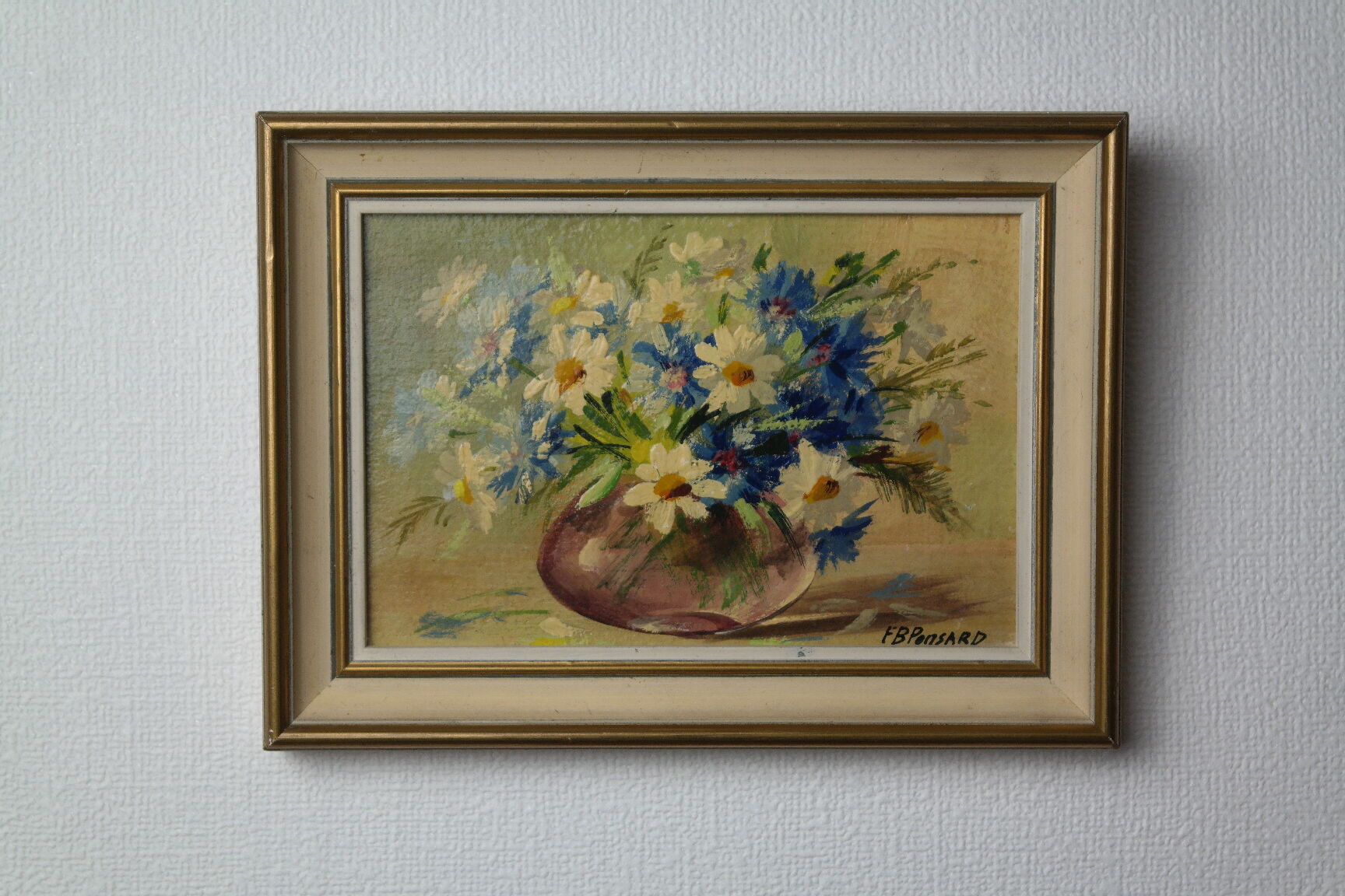 Small old floral paintings