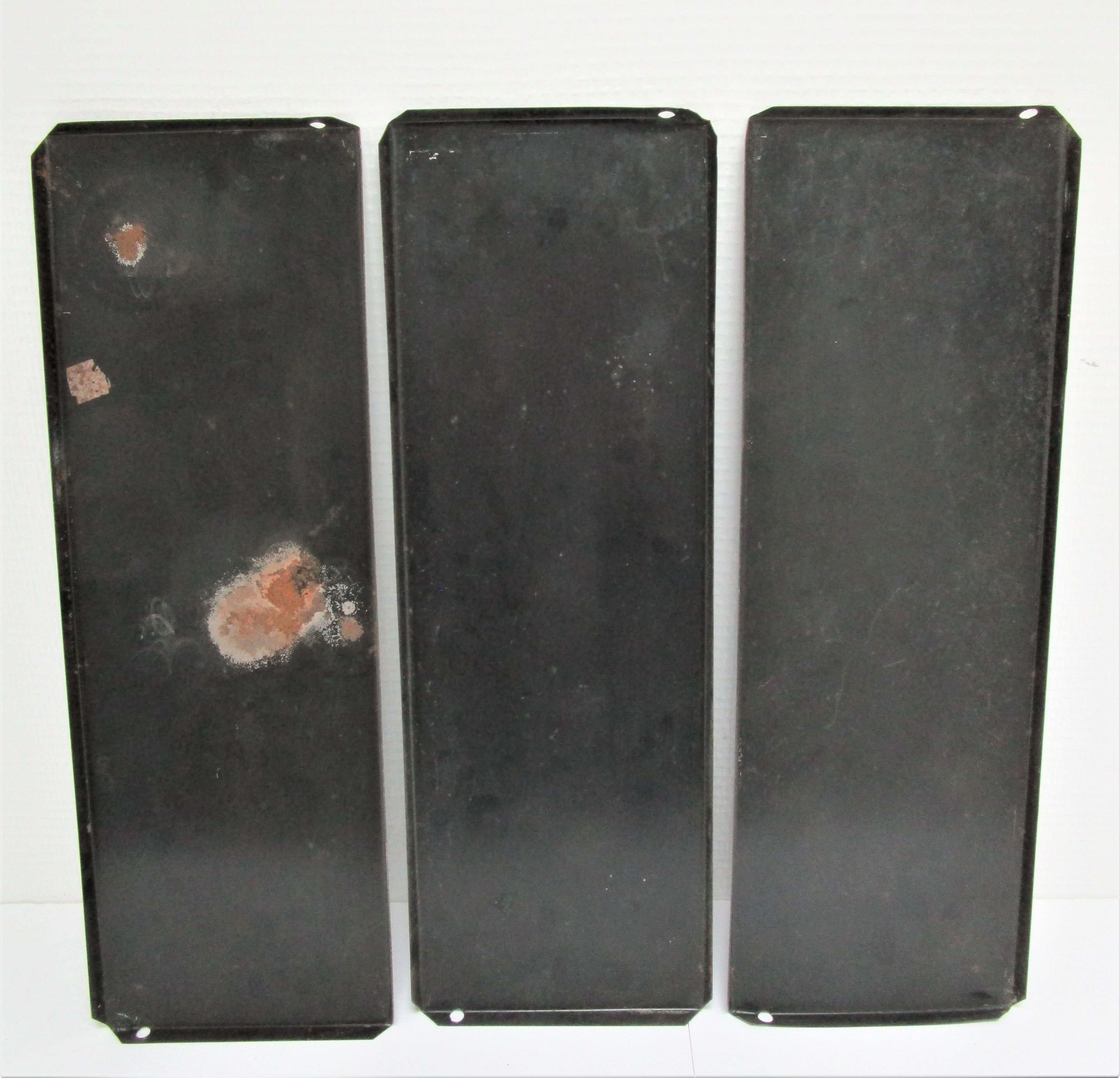 Wall shelf black metal weathered metal