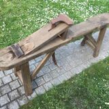 Ancien établi de menuisier banc d'âne XIXème