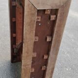 Vintage art deco wooden sofa end