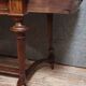 Louis XVI style desk with a curved top, in mahogany.