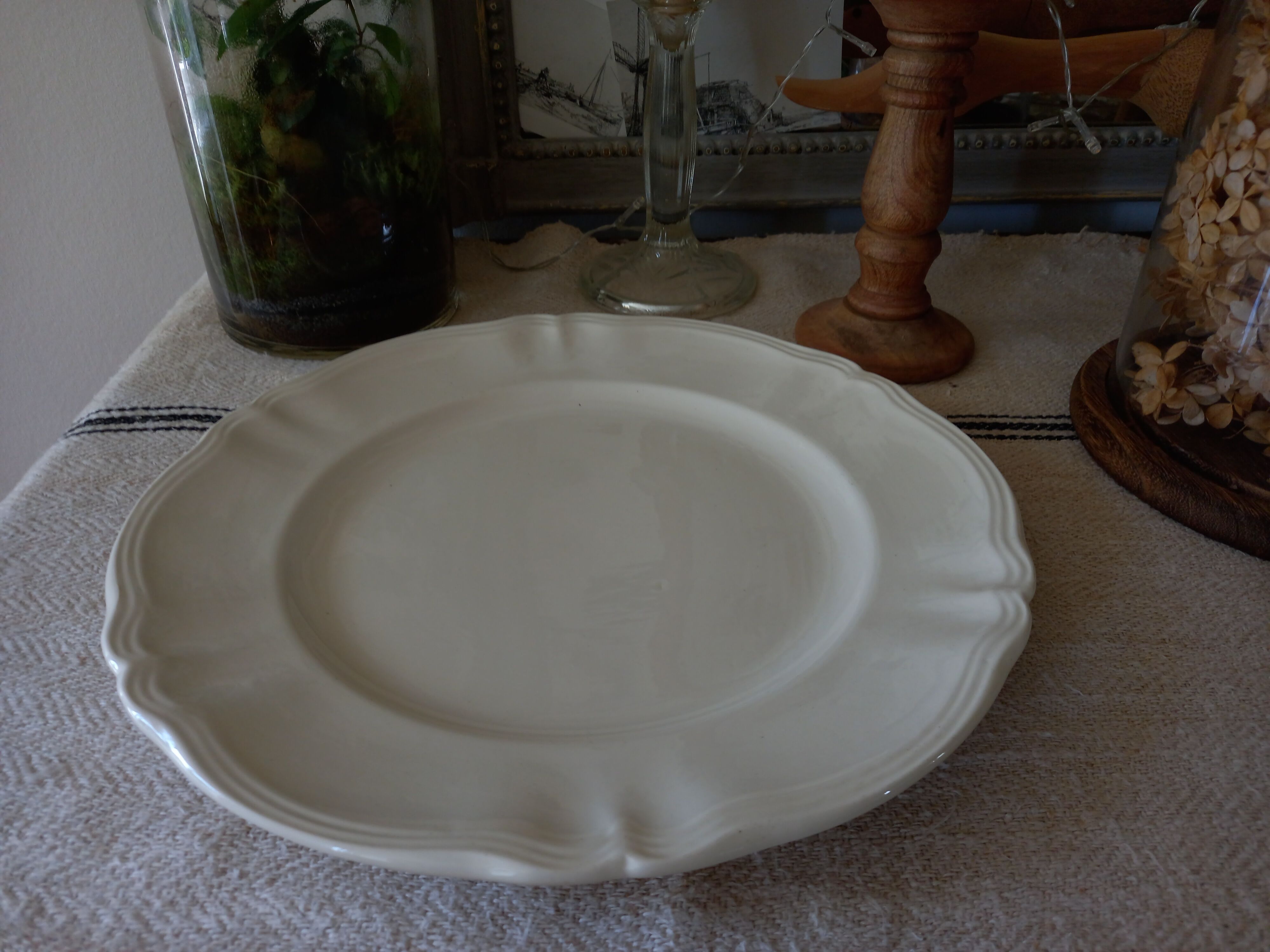 Flat "Ivoire" Sarreguemines (ø 34 cm)