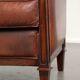 Sheepskin Art Deco design armchair with a comfortable seat and warm colours