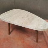Travertine coffee table