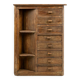 Wooden corner cabinet with 8 drawers