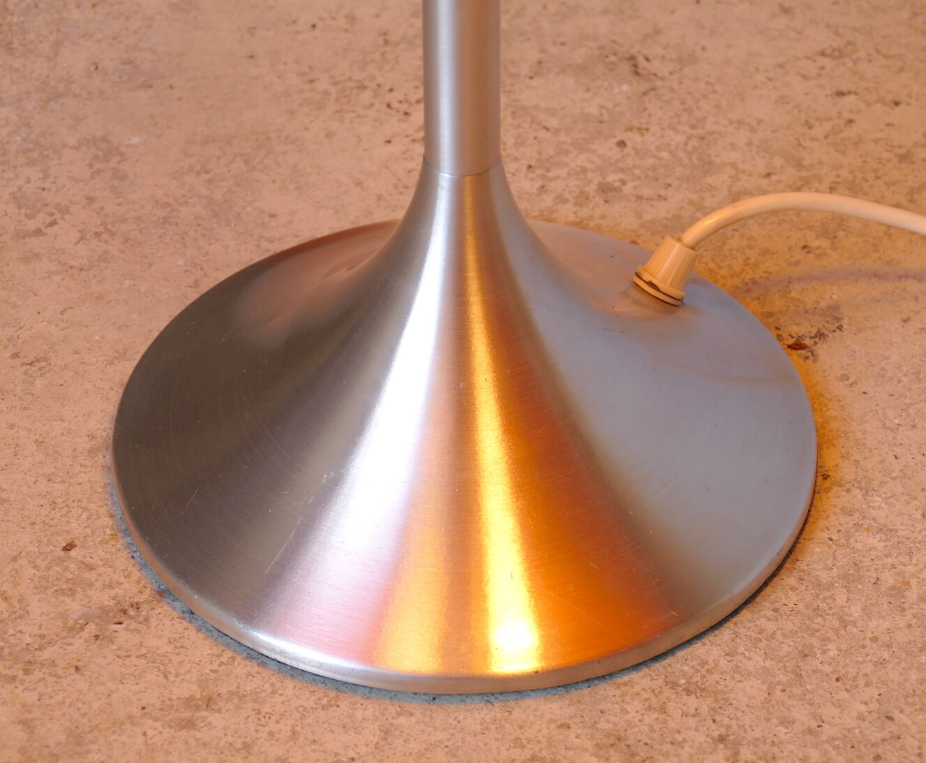 Unilux vintage orange mushroom lamp 1970