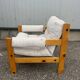 Fauteuil brutaliste design Gillis Lundgren 1976
