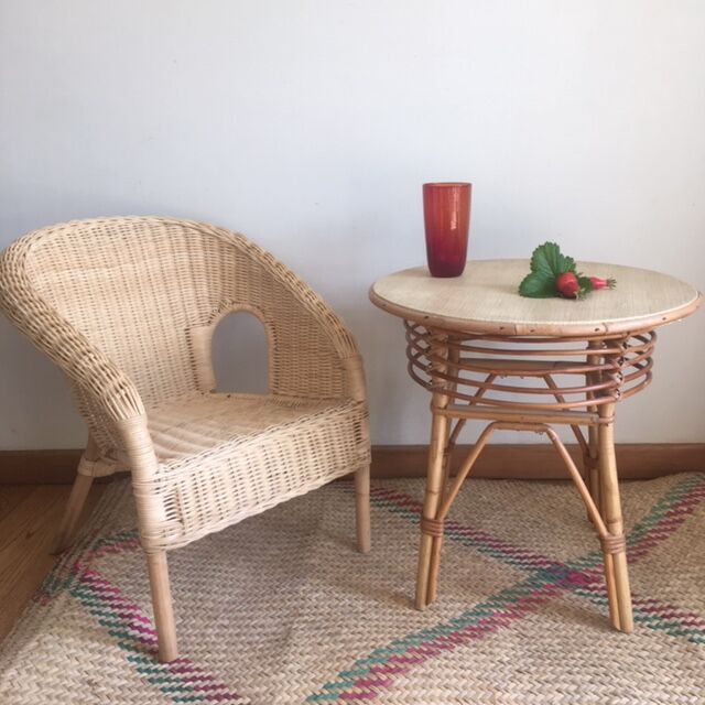 Ratine bedside coffee table