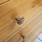 Comode en pin 1980 tenon mortaise