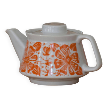 Théière blanche en porcelaine petite milieu du XXe siècle, Europe, années 1960