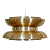 Golden pendant light by Carl Thore for Granhaga Metall. Sweden 1970s