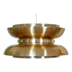 Golden pendant light by Carl Thore for Granhaga Metall. Sweden 1970s