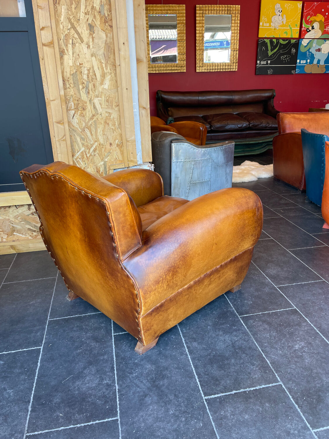 Fauteuil club modèle diplomate