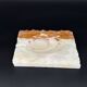 Vintage ashtray in solid onyx - Brutalist object, 60s/70s