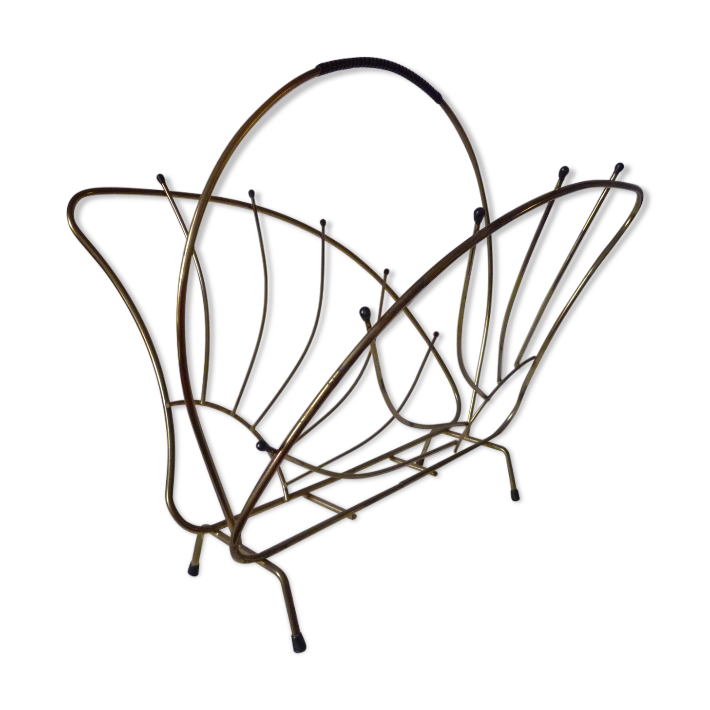 50s gold plated magazine rack