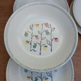4 assiettes creuses céramique ancienne