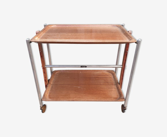 Vintage rolling folding textable table