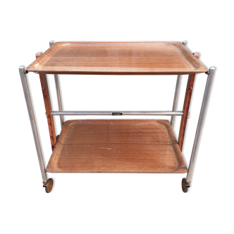 Vintage rolling folding textable table