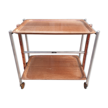 Vintage folding rolling table