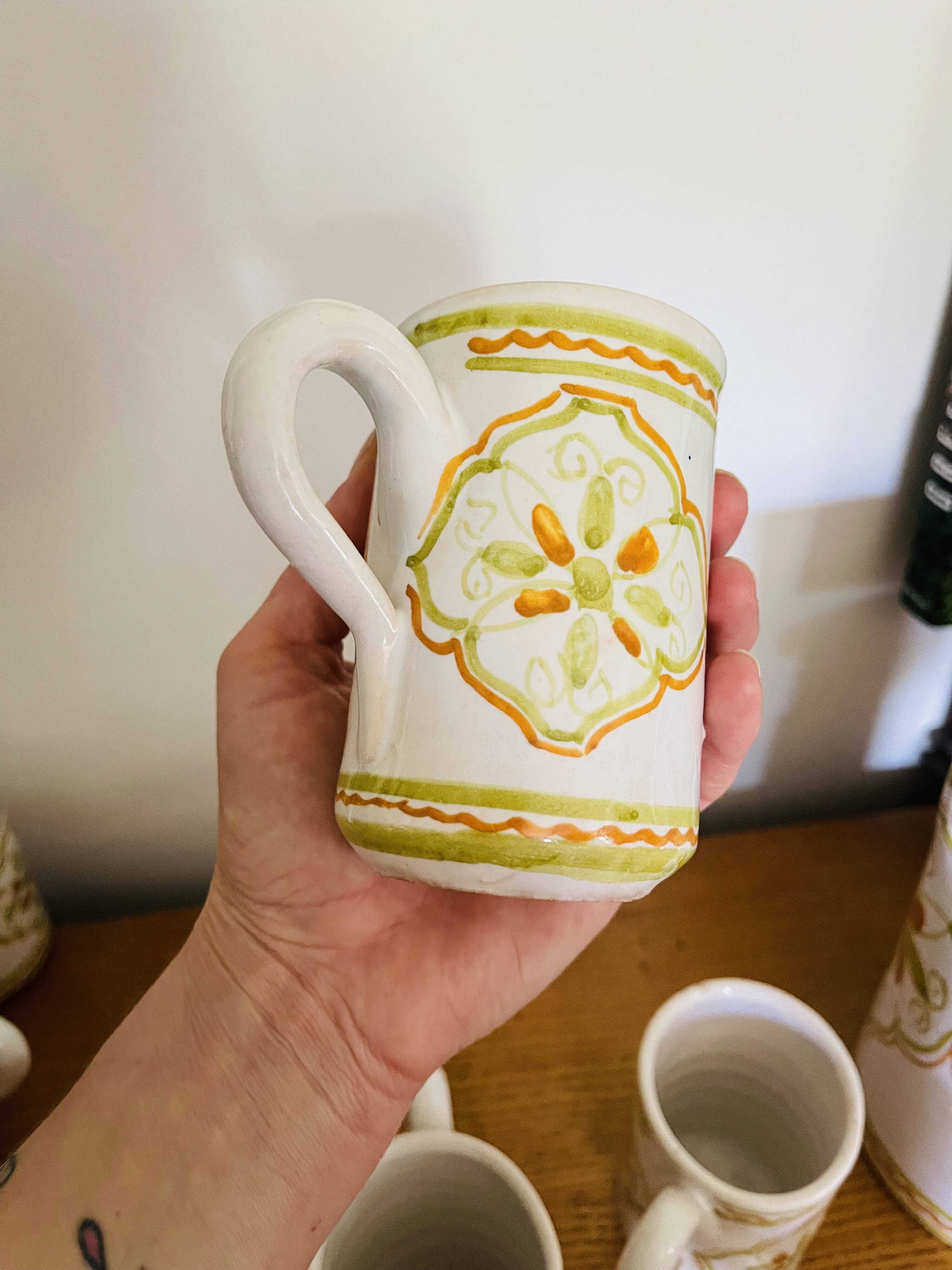 Vintage Italian ceramic orangeade service