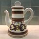 Hand-painted teapot signed Henriot in Quimper faience.