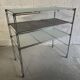 Modular shelf, tray in stainless steel and glass by Niels Gammelgaard for IKEA