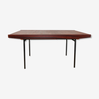 Alain Richard rosewood table for Meubles TV, 1960