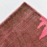 7x10 oversize pink hemp rug, 218x295cm