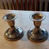 Pair of silver candlesticks