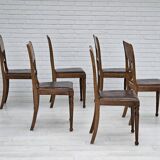 1930s, set of 6 scandinavian chairs, original good condition.