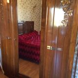 3-door walnut cabinet