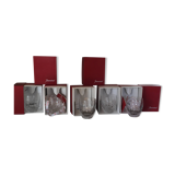 baccarat massena whisky tumblers new with box