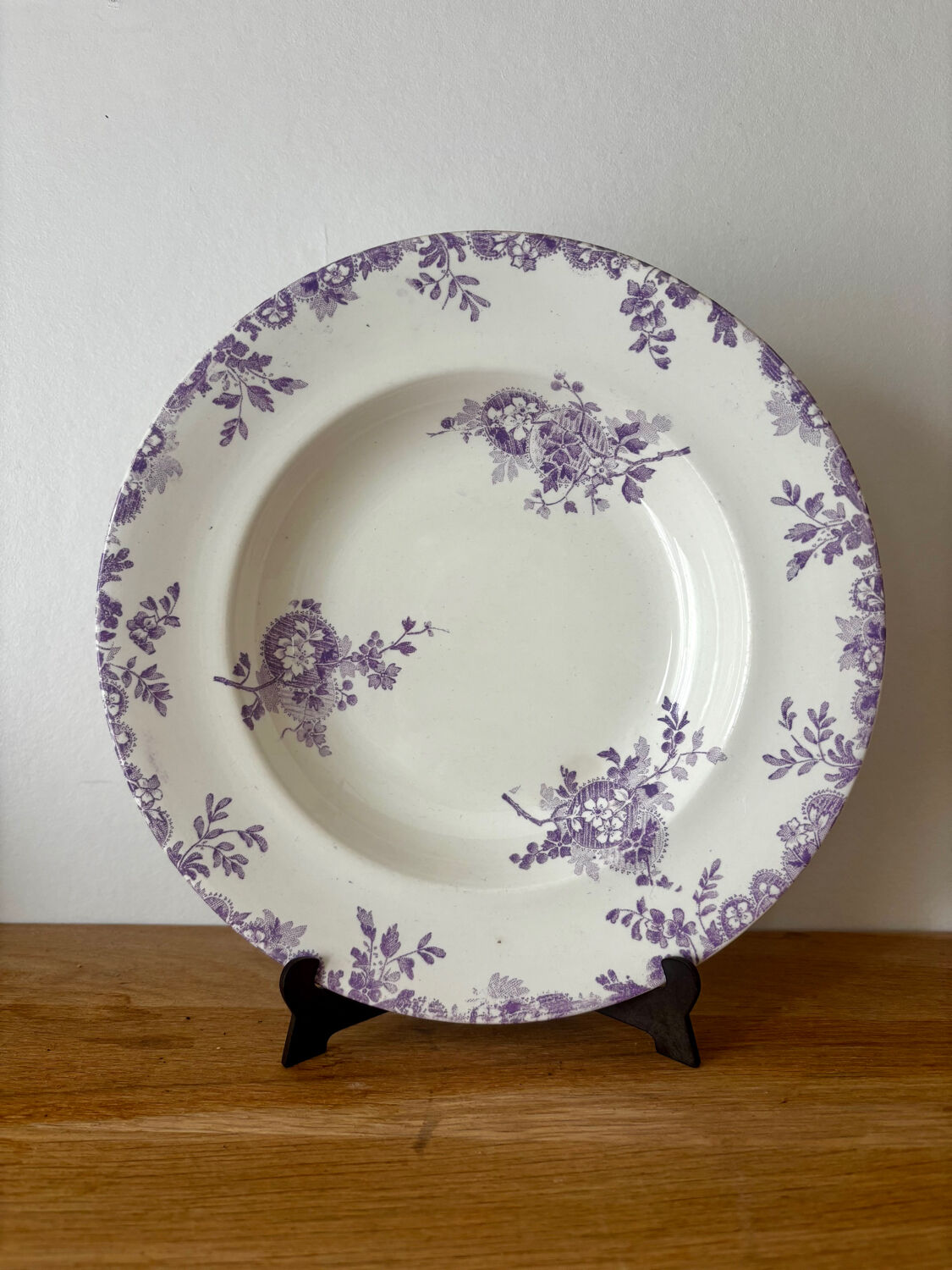 Sublime hollow plate Terre de Fer Longwy Hanoi