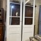 Double glazed interior door in fir from the early 20th century - 2m44 x 1m48