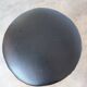 Vintage Wooden Bar Stool: Black Leather Seat, Mid-Century Bistro Style
