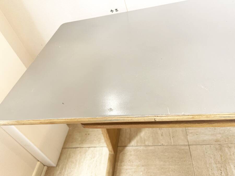 Casala grey desk – 1970s modernist design