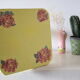 Wooden tabouret, hand-painted, vintage French Copy