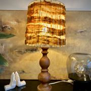 Lampe vintage / bohème chic en bois