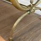 Neoclassical coffee table in brass and marble by Raymond Subes