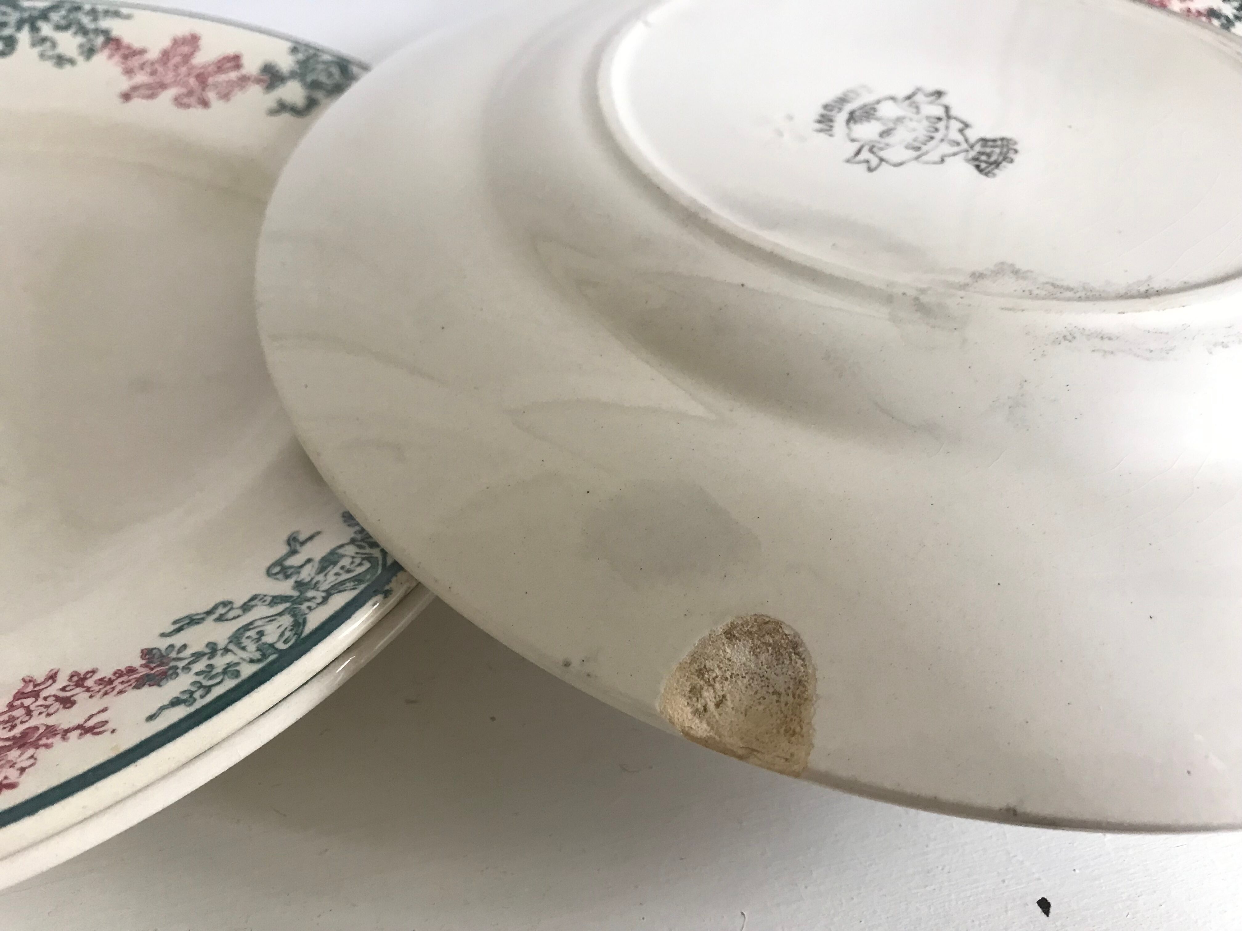 Lot of 7 Longwy plates