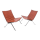 Poul Kjaerholm (1929-1980) pair of PK22 low chairs, Kold Christensen