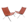 Poul Kjaerholm (1929-1980) pair of PK22 low chairs, Kold Christensen