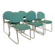 Set of six stackable vintage chairs