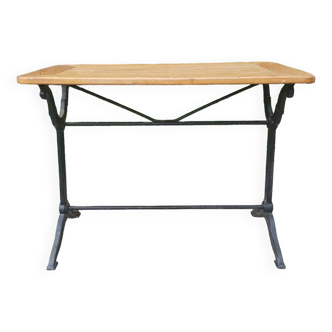 Bistro table with wooden top, 1930