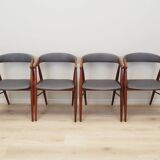 Set of four teak chairs, Danish design, 1960s, designer: Ejner Larsen & Aks