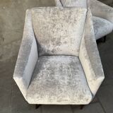 Pair of armchairs in velvet Fendi Casa