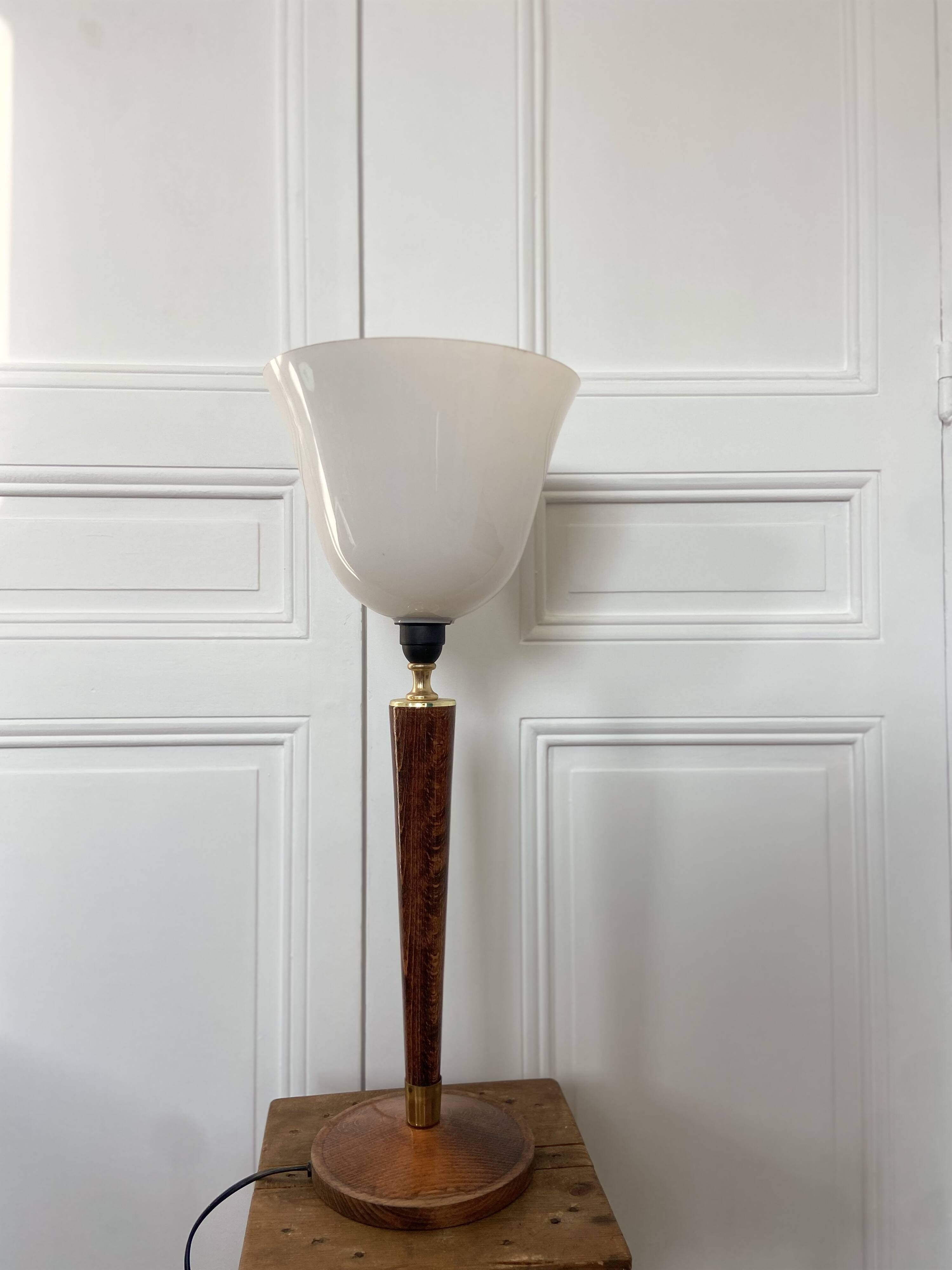 Large Mazda style art deco lamp, 1970