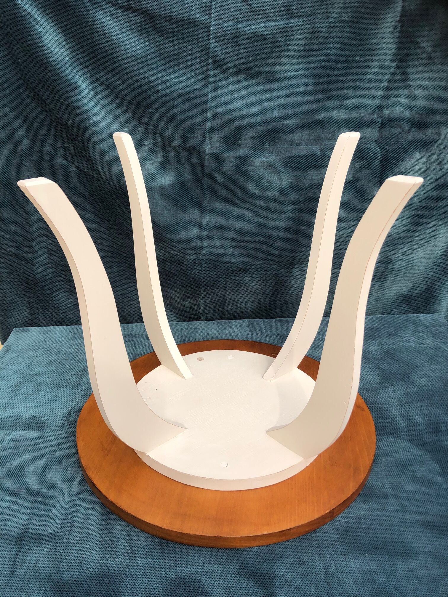 White Art Deco side table