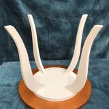 White art deco pedestal table